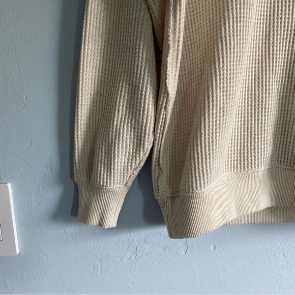 Aerie Oversized Waffle Crew Sweatshirt - Picture 5 of 11